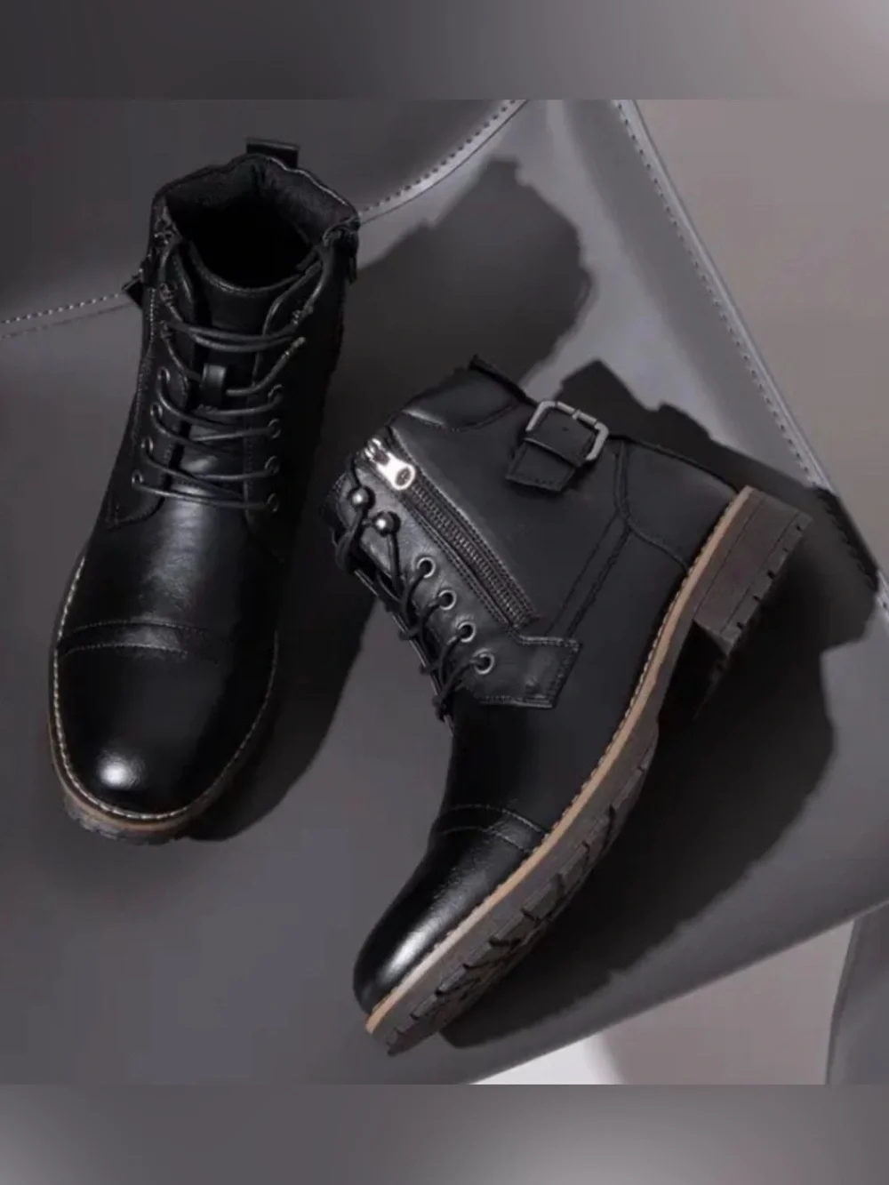 Men's motorcycle Black Boots